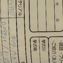 28万円→7万円　婚約指輪　PT950 ダイヤモンド　9号　証明書箱ありの画像