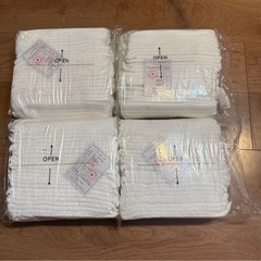 【新品未使用未開封】不織布　使い捨てヘアキャップ　ギャザーキャップ　介護福祉医療用　白　ホワイト 100枚入　4袋セットの画像