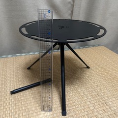 キャンプテーブル アウトドア 折りたたみ 三脚 折りたたみテーブル 軽量 高さ調節の画像