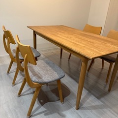 東谷　ダイニングテーブルセット150cmの画像