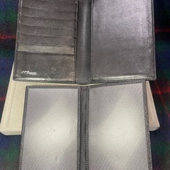 S.T.Dupont メンズ　長財布　財布 長財布 レザー ブラック 二つ折り 札入れの画像