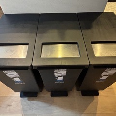 45Lゴミ箱 ブラック 3個の画像