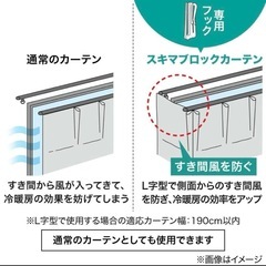 ニトリ　カーテン＆レースカーテン　遮光1級　遮熱　遮音　100×135cmの画像