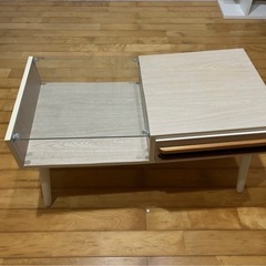 ガラス　ローテーブルの画像