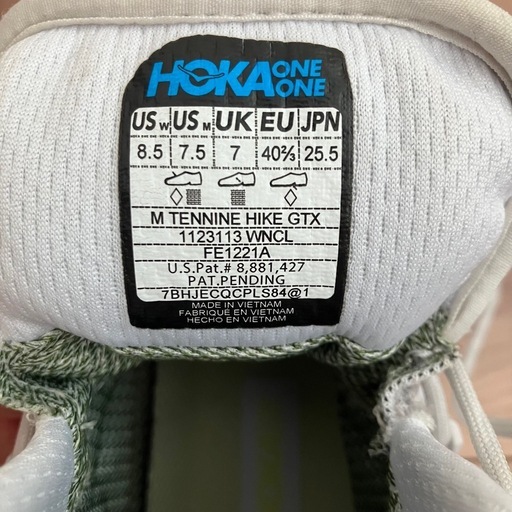 スニーカー HOKA GORE-TEX 25.5cm I