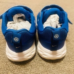 Nike キッズシューズ ブルー ベルクロの画像