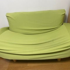 【お取引中 】2人掛けソファーベッド（フルリクライニング可能）の画像