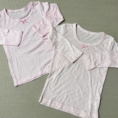 【お取引中】子供用長袖肌着 100cm 6着セット①の画像