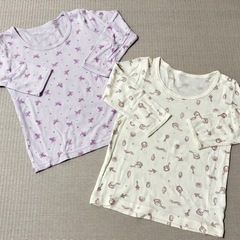 【お取引中】子供用長袖肌着 100cm 6着セット①の画像