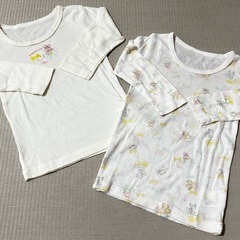 【お取引中】子供用長袖肌着 100cm 6着セット①の画像
