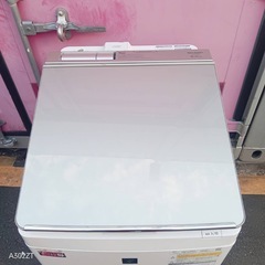 Z168★2019年製　SHARP　縦型全自動洗濯機　8㌔ 乾燥4.5KGの画像