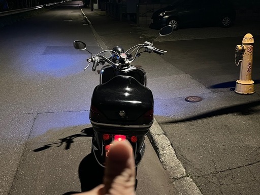 写真後日、乗って帰れます！話早い方値下げ可！ナンバー自賠責保険付きホンダジョーカー50カスタム　90シートオプションメッキ、キャリアケース付き
