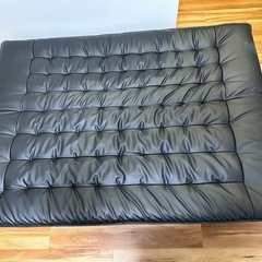 【早い者勝ち】ニトリ傷・汚れに強い合成皮革 ソファベッド(Nシールド ロック2 RC BK)の画像