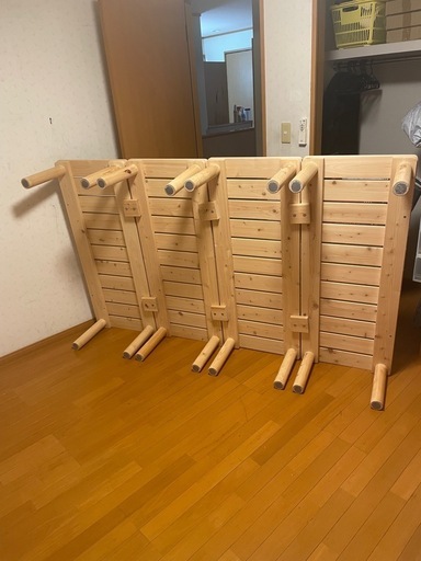 家具の基 すのこベッド 幅120×長さ200×高さ35 セミダブル　国産ヒノキ