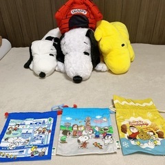 ★タグ付き★スヌーピーぬいぐるみ9点セットの画像