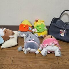 ハムスター倶楽部 ぬいぐるみ デニムポーチ めで鯛 昭和レトロ 当時物 廃盤