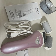 PRITECH 電動角質リムーバー【2段階スピード 3種ローラー】USB充電式 LEDライト付き 強力パワー 角質やすり ハードスキンリムーバー 角質ケア かかと角質除去の画像