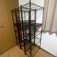 中古 収納ラック 5段 高さ調整可能 多用途の画像