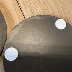 SWEET HOME コースター　2つセット　焦茶の画像