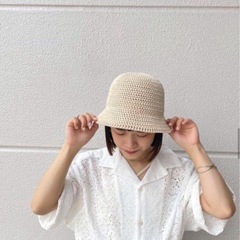 タグ付き新品　定価7,150円　ウィムジック　クローシュニットハット　ベージュの画像