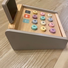 ままごと　レジ　木製の画像