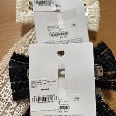 リボン　バレッタ　の画像