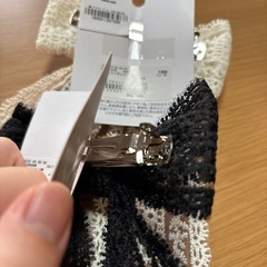 リボン　バレッタ　の画像