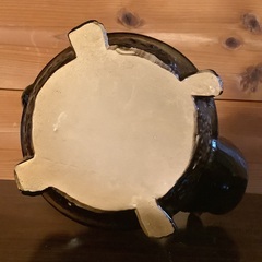陶器　狸　たぬき　タヌキ　灰皿　阿蘇熊牧場　開運招福　福狸の画像
