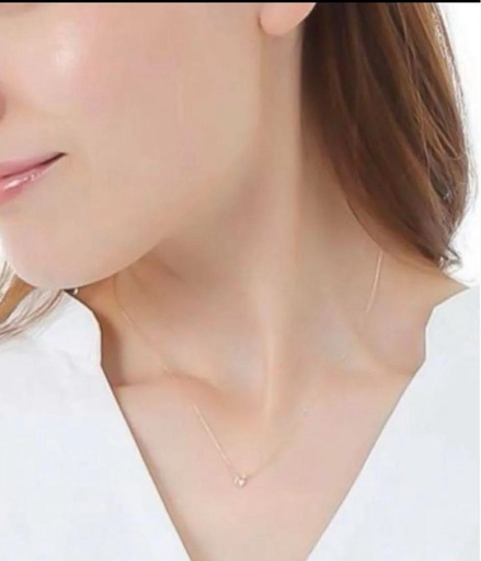 K18PG ダイヤモンドペンダント 0.10ct！