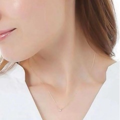 K18PG ダイヤモンドペンダント 0.10ct！の画像