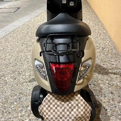 新車同様　屋内保管　スズキ　レッツ　let's  ベージュ の画像