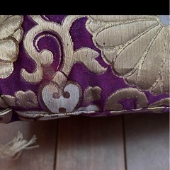 御前座布団（紫・金刺繍） の画像