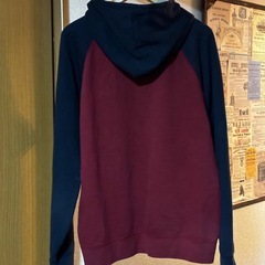 【TOMMY JEANS】フルジップパーカー　バイカラーの画像