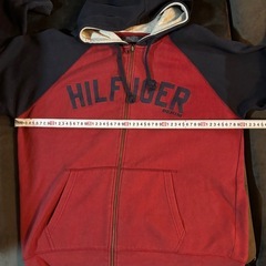 【TOMMY JEANS】フルジップパーカー　バイカラーの画像
