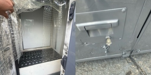 No.942 アルミバン 2t ロング 車  アルミ 箱 バイク 倉庫 トラック コンテナ 米 保管庫 物置 DIY