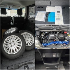 (JF2) 4WD N BOX カスタムG L パッケージ　ナビテレビ バックカメラ左側パワースライドドア　AW付スタッドレスタイヤ積込　2年車検付きの画像