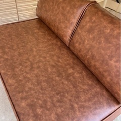 【美品】unico 2人掛け　レザーソファの画像