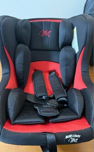 ママズキャリー 赤と黒 車用チャイルドシート マムズキャリー 車用チャイルドシート 黒赤