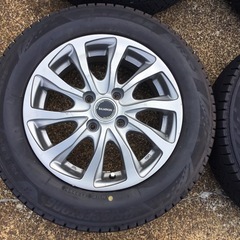165/70R14 スタッドレスタイヤ付きアルミホイール4本セットの画像