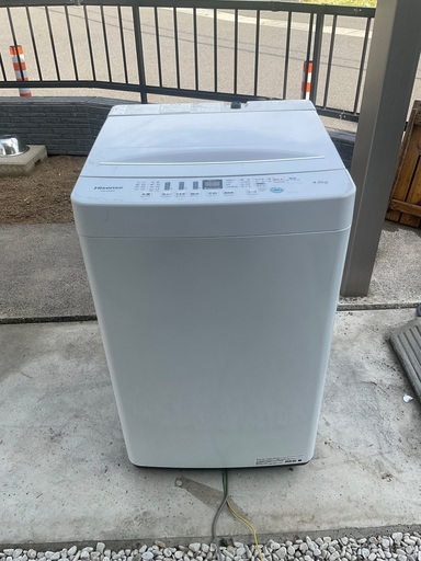 売約済み【分解洗浄済み】ハイセンス全自動洗濯機　4.5kg(2020年製)プロフィール必読