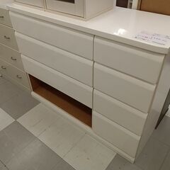 ★リユースのサカイ千葉中央店★期間限定割引有  チェスト ホワイト H94×D41.5×W120 クリーニング済み TC4494           　の画像