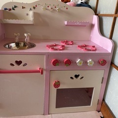 子供おもちゃままごとキッチンの画像
