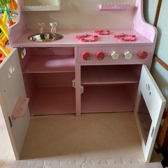 子供おもちゃままごとキッチンの画像
