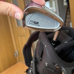 練習用　ゴルフバック＋7番アイアン（ヘッドカバー付き）の画像
