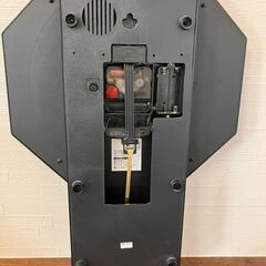 【中古】クラシカルなメロディー振り子時計 八角掛け時計  静音 ブラウンウッド W-514 動作確認済みの画像