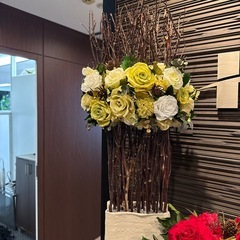 オフィス装飾品プリザーブドフラワー２点　の画像