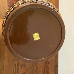 【ほぼ未使用】藤 ラタン 給水ポット＆アイスペールセット　昭和レトロ  ケトル 魔法瓶 水差し 給水 卓上の画像