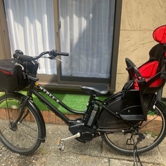 26インチブリヂストン　子供乗せ電動アシスト自転車 チャイルドシ...