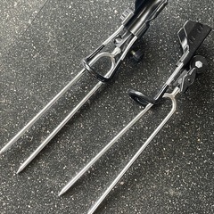 うなぎ釣竿、うなぎ罠、竿立ての画像