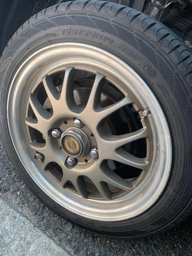 14インチアルミホイールタイヤセット